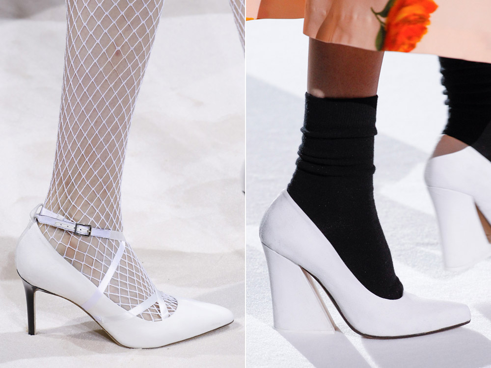 Белые туфли Lanvin