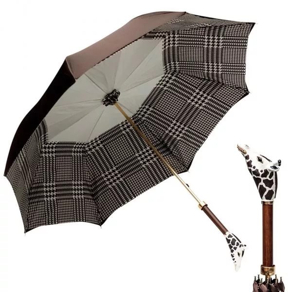 Зонт с металлической ручкой