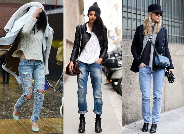 Как носить рваные джинсы