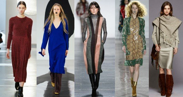 Модные повседневные платья осень-зима 2016-2017