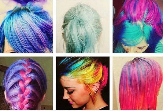 Цветные краски для волос