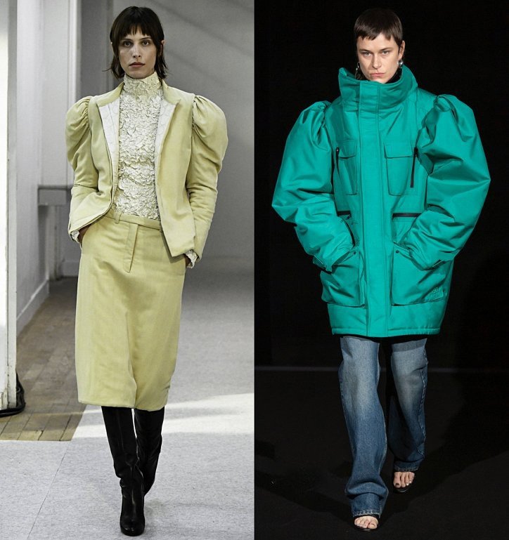 Женские куртки с объемными рукавами  2020