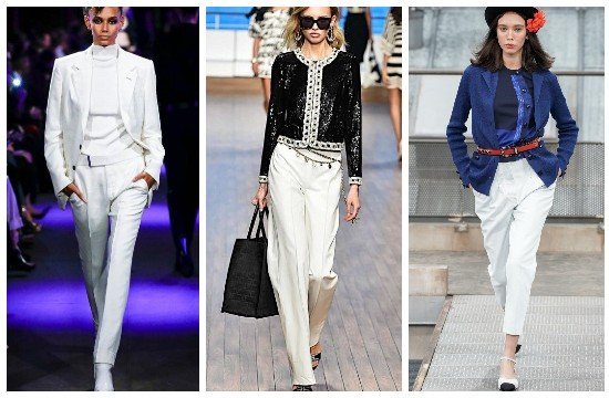 Белые женские брюки 2020