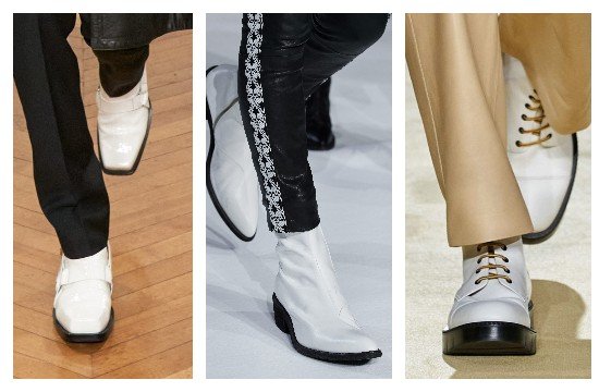 Мужские белые туфли и ботинки 2021