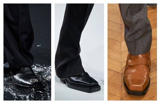 Мужские туфли с квадратными носами 2021