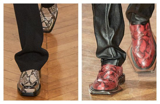 Мужские туфли из змеиной кожи 2021