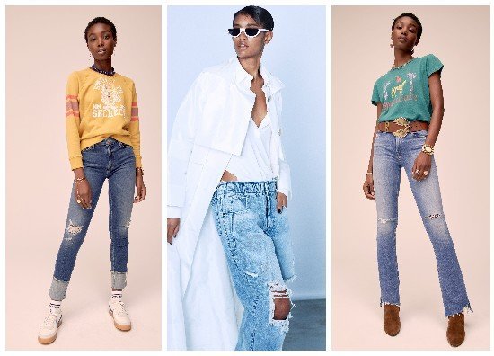 Рваные женские джинсы 2021