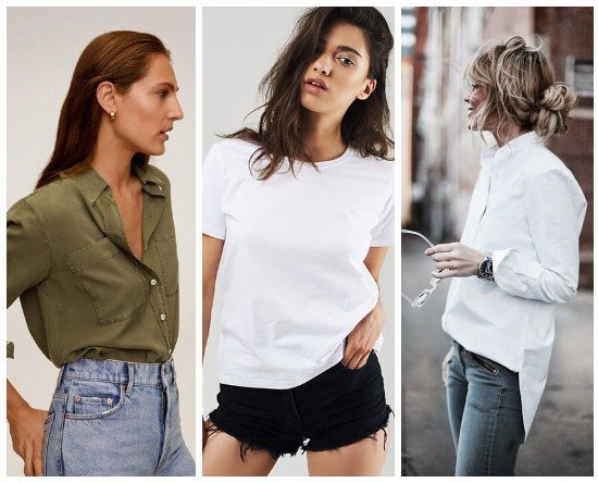 Базовые женские рубашки и футболки 2020