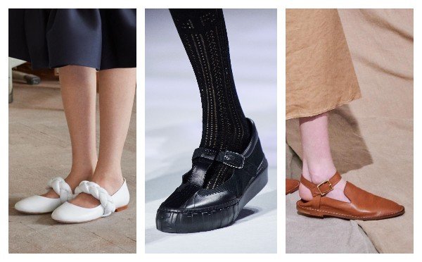 Модная женская обувь на плоской подошве лето 2021