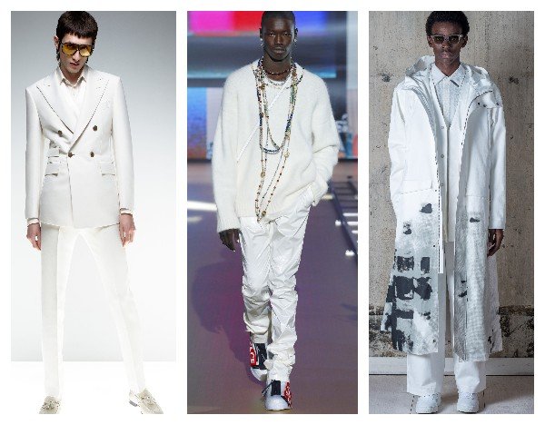 Мужская белая одежда осень-зима 2021-2022