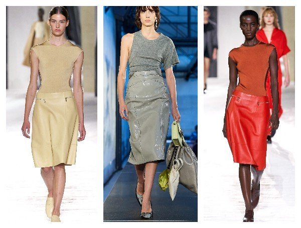 Кожаные женские юбки 2021