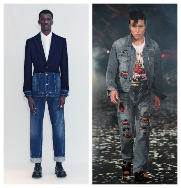 Мужские джинсовые костюмы осень 2021 зима 2022