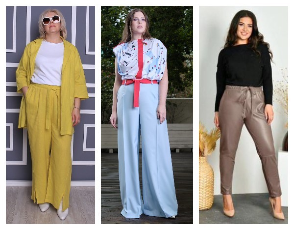 Модные брюки для полных женщин 2022