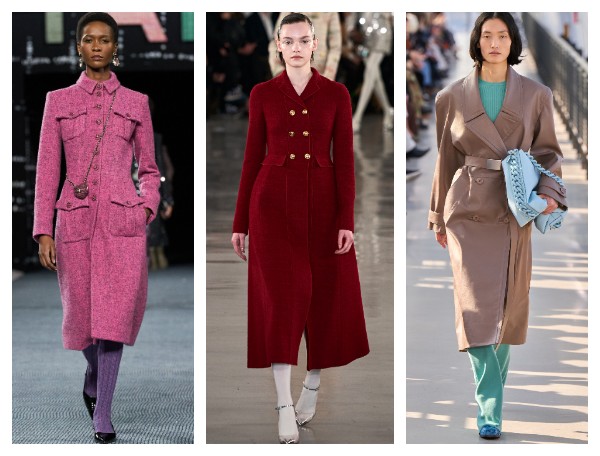 Модные приталенные женские пальто осень 2022