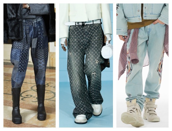 Мужские джинсы с принтом осень-зима 2022-2023