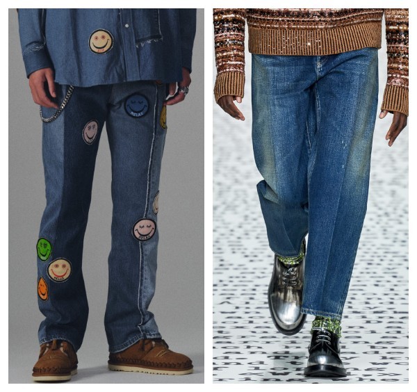 Мужские джинсы со стрелками осень-зима 2022-2023