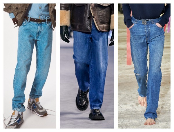 Прямые мужские джинсы 2023