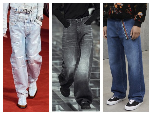 Мужские джинсы широкие осень-зима 2022-2023