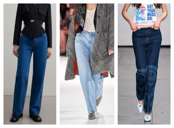 Прямые женские джинсы 2023