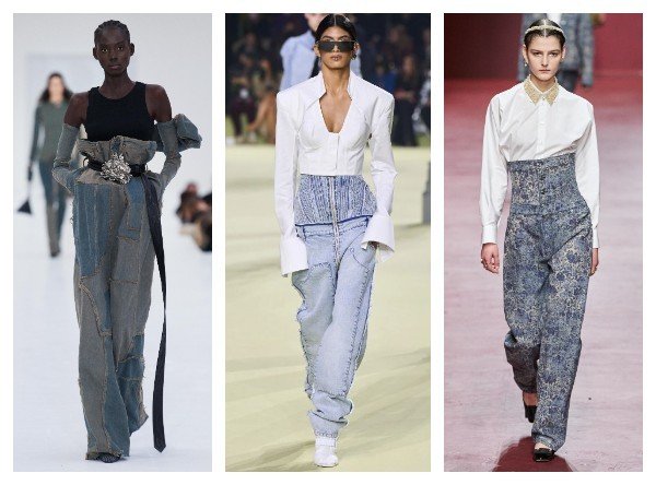 Модные женские джинсы с высокой посадкой 2023