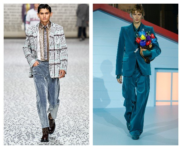 Модные новогодние образы для мужчин с вельветовыми брюками 2023