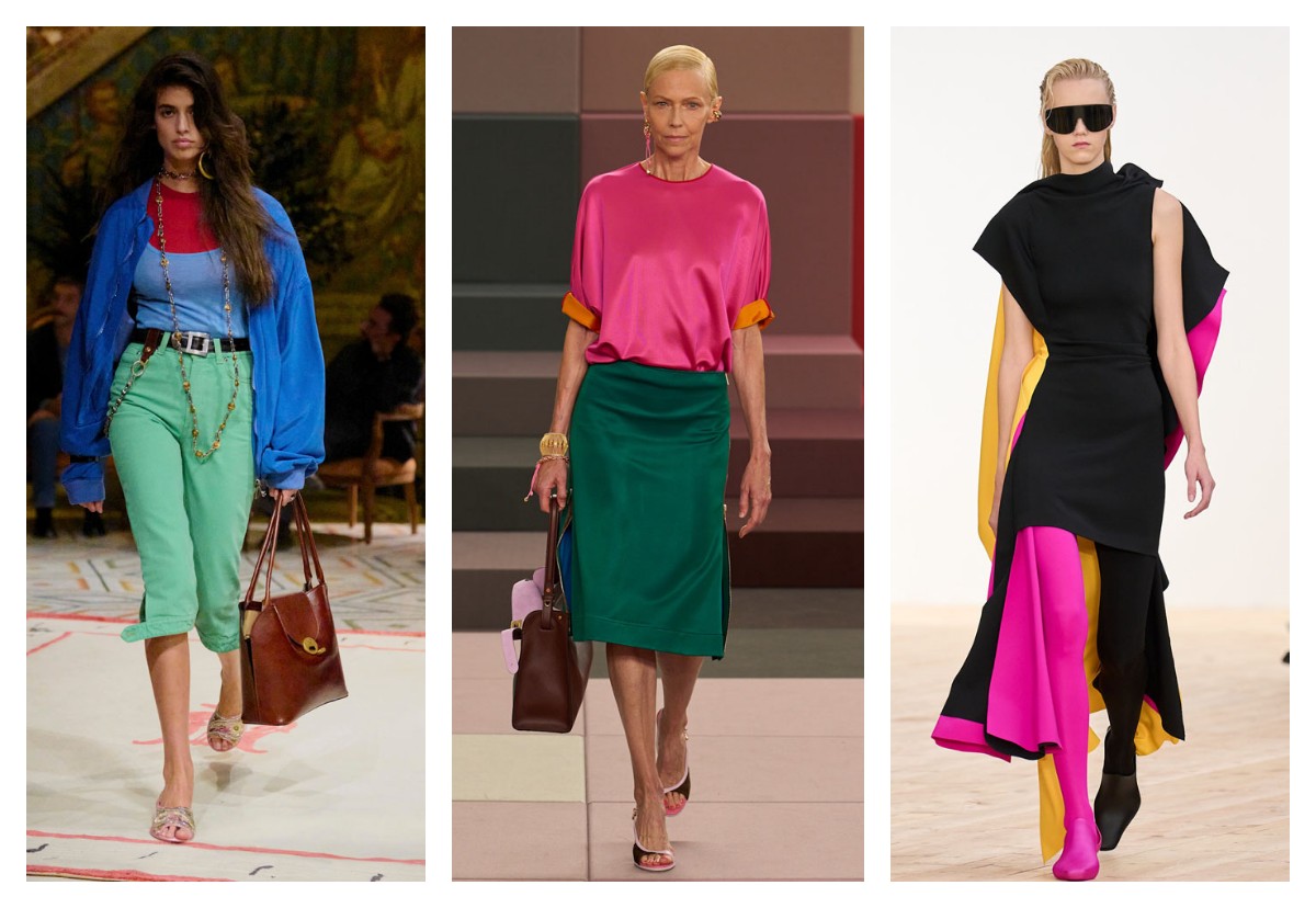 Женские образы в стиле колорблокинг весна лето 2026