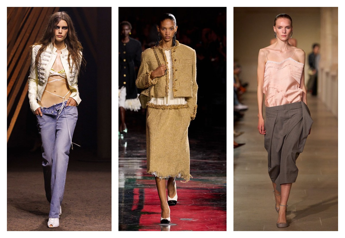 Юбки и джинсы с низкой посадкой весна лето 2026