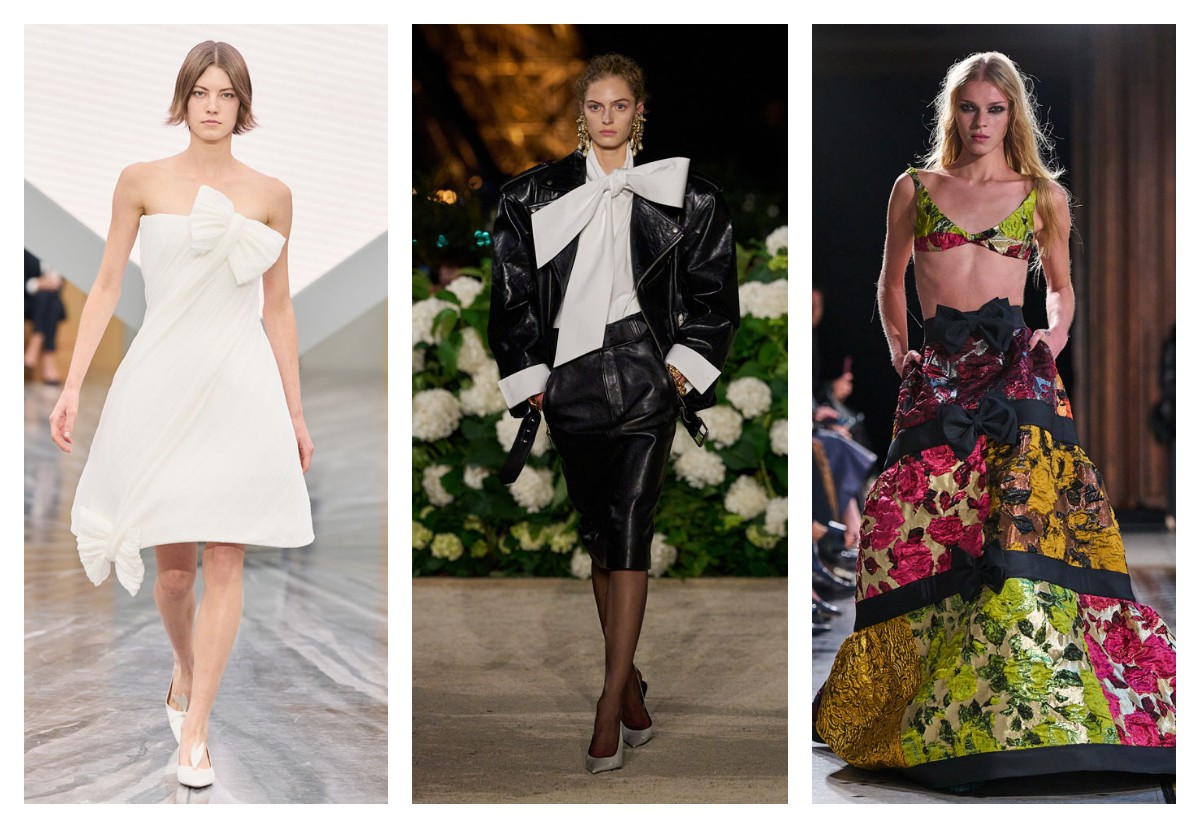 Женские платья и блузки с бантами весна-лето 2026