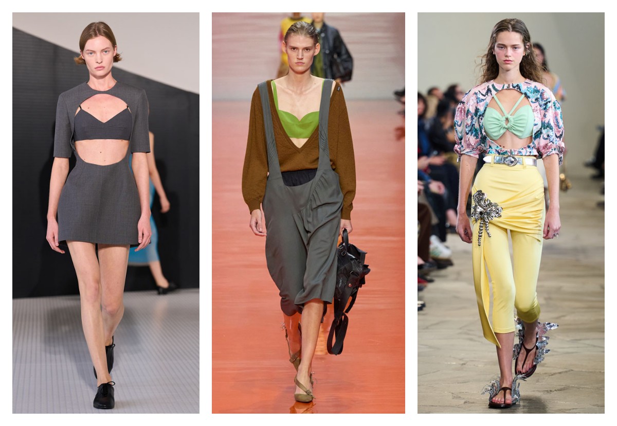 Женская одежда с вырезами весна лето 2026