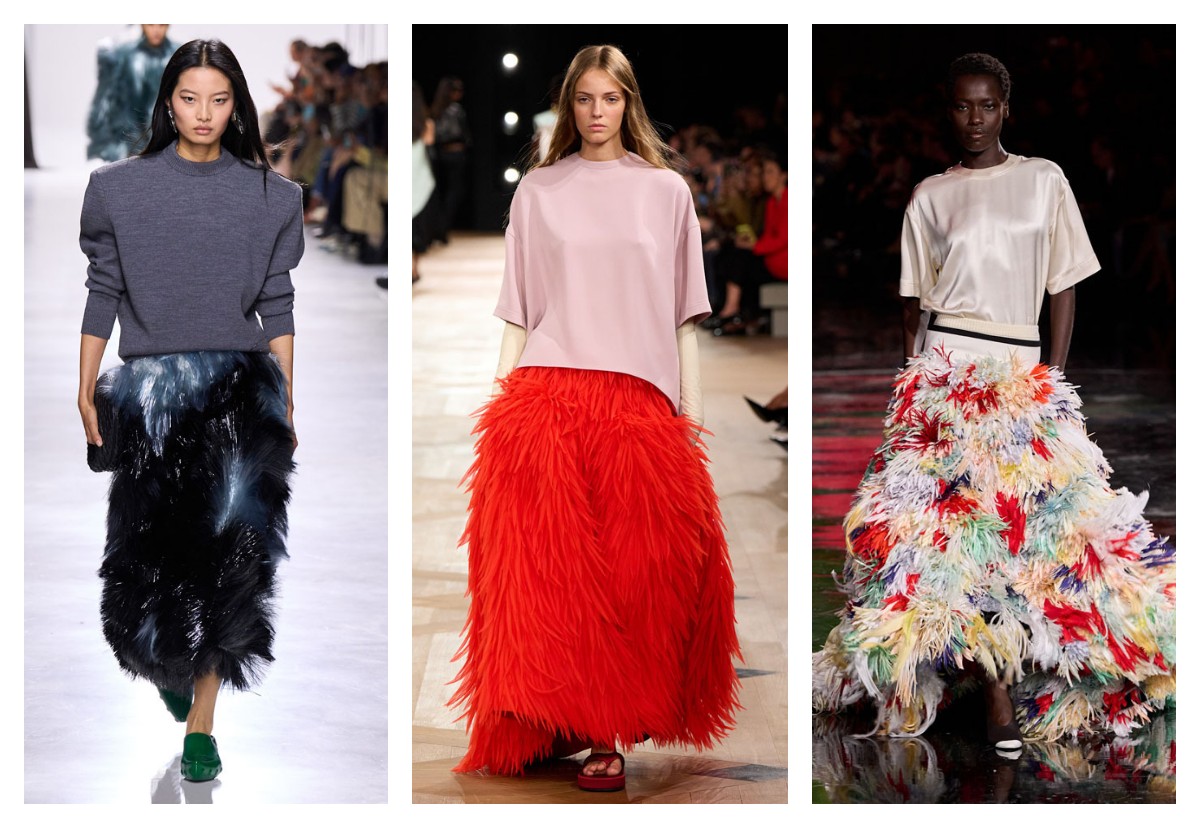 Пышные длинные юбки весна лето 2026