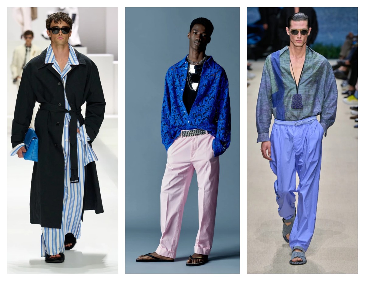 Мужские городские образы со шлепанцами и сандалиями 2026