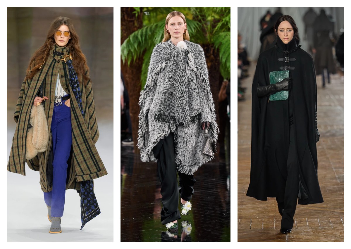 Женские кейпы осень-зима 2026-2027